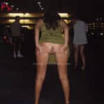 Cute wife pantieless on a sunbed shot by stranger